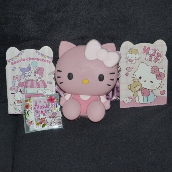 Mini Hello Kitty Pink Crossbody Bag Gift Set Bundle - Picture 1 of 11